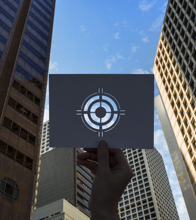 goals target aspiration perforated paper bullseye